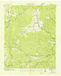 Grassy Cove Tennessee Historical topographic map, 1:24000 scale, 7.5 X 7.5 Minute, Year 1936