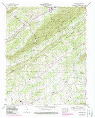 Graveston Tennessee Historical topographic map, 1:24000 scale, 7.5 X 7.5 Minute, Year 1952