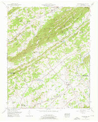 Graveston Tennessee Historical topographic map, 1:24000 scale, 7.5 X 7.5 Minute, Year 1952