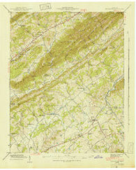 Graveston Tennessee Historical topographic map, 1:24000 scale, 7.5 X 7.5 Minute, Year 1941