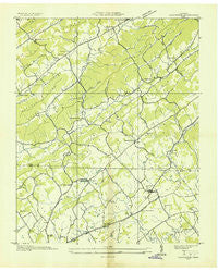 Graveston Tennessee Historical topographic map, 1:24000 scale, 7.5 X 7.5 Minute, Year 1935