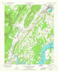 Graysville Tennessee Historical topographic map, 1:24000 scale, 7.5 X 7.5 Minute, Year 1942