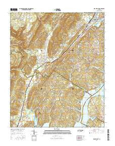 Graysville Tennessee Current topographic map, 1:24000 scale, 7.5 X 7.5 Minute, Year 2016