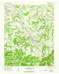 Greenbrier Tennessee Historical topographic map, 1:24000 scale, 7.5 X 7.5 Minute, Year 1961