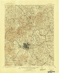 Greenbrier Tennessee Historical topographic map, 1:125000 scale, 30 X 30 Minute, Year 1903