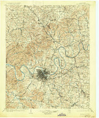 Greenbrier Tennessee Historical topographic map, 1:125000 scale, 30 X 30 Minute, Year 1903