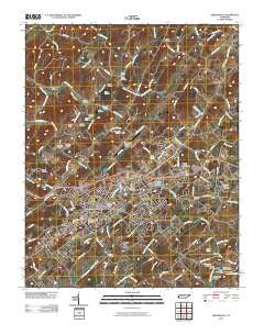 Greeneville Tennessee Historical topographic map, 1:24000 scale, 7.5 X 7.5 Minute, Year 2010