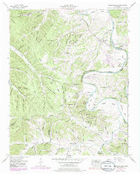 Greenfield Bend Tennessee Historical topographic map, 1:24000 scale, 7.5 X 7.5 Minute, Year 1951