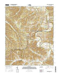 Greenfield Bend Tennessee Current topographic map, 1:24000 scale, 7.5 X 7.5 Minute, Year 2016