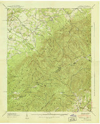 Greystone Tennessee Historical topographic map, 1:24000 scale, 7.5 X 7.5 Minute, Year 1939