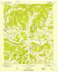 Guys Tennessee Historical topographic map, 1:24000 scale, 7.5 X 7.5 Minute, Year 1951