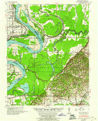 Hales Point Tennessee Historical topographic map, 1:62500 scale, 15 X 15 Minute, Year 1952