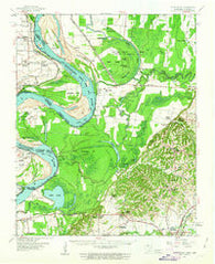 Hales Point Tennessee Historical topographic map, 1:62500 scale, 15 X 15 Minute, Year 1961