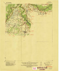 Halls Tennessee Historical topographic map, 1:62500 scale, 15 X 15 Minute, Year 1939