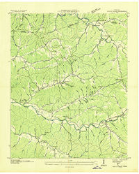 Halls Creek Tennessee Historical topographic map, 1:24000 scale, 7.5 X 7.5 Minute, Year 1936