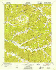 Halls Creek Tennessee Historical topographic map, 1:24000 scale, 7.5 X 7.5 Minute, Year 1950