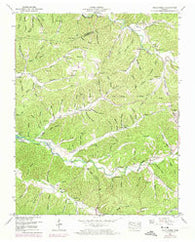 Halls Creek Tennessee Historical topographic map, 1:24000 scale, 7.5 X 7.5 Minute, Year 1950
