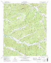 Halls Creek Tennessee Historical topographic map, 1:24000 scale, 7.5 X 7.5 Minute, Year 1950