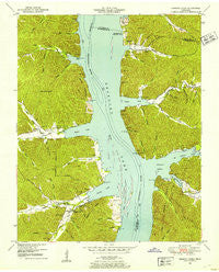 Harmon Creek Tennessee Historical topographic map, 1:24000 scale, 7.5 X 7.5 Minute, Year 1949