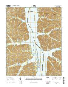 Harmon Creek Tennessee Current topographic map, 1:24000 scale, 7.5 X 7.5 Minute, Year 2016