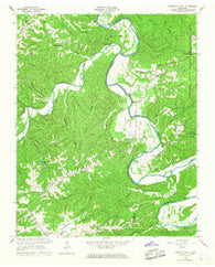 Harpeth Valley Tennessee Historical topographic map, 1:24000 scale, 7.5 X 7.5 Minute, Year 1966