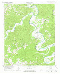Harpeth Valley Tennessee Historical topographic map, 1:24000 scale, 7.5 X 7.5 Minute, Year 1966