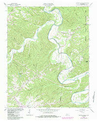 Harpeth Valley Tennessee Historical topographic map, 1:24000 scale, 7.5 X 7.5 Minute, Year 1966