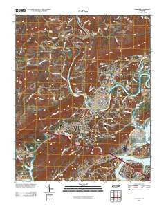 Harriman Tennessee Historical topographic map, 1:24000 scale, 7.5 X 7.5 Minute, Year 2010