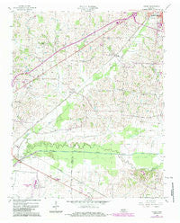 Harris Tennessee Historical topographic map, 1:24000 scale, 7.5 X 7.5 Minute, Year 1956