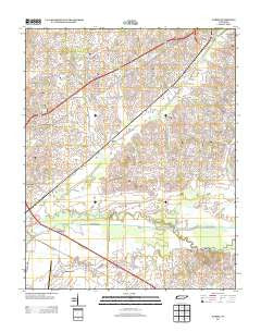 Harris Tennessee Historical topographic map, 1:24000 scale, 7.5 X 7.5 Minute, Year 2013