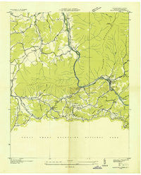 Hartford Tennessee Historical topographic map, 1:24000 scale, 7.5 X 7.5 Minute, Year 1935