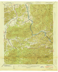 Hartford Tennessee Historical topographic map, 1:24000 scale, 7.5 X 7.5 Minute, Year 1940