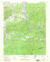 Hartford Tennessee Historical topographic map, 1:24000 scale, 7.5 X 7.5 Minute, Year 1940