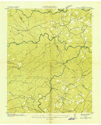 Hebbertsburg Tennessee Historical topographic map, 1:24000 scale, 7.5 X 7.5 Minute, Year 1936