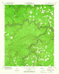 Hebbertsburg Tennessee Historical topographic map, 1:24000 scale, 7.5 X 7.5 Minute, Year 1943