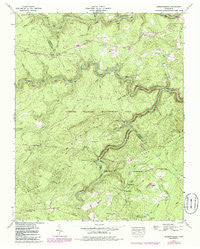 Hebbertsburg Tennessee Historical topographic map, 1:24000 scale, 7.5 X 7.5 Minute, Year 1943