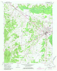 Henderson Tennessee Historical topographic map, 1:24000 scale, 7.5 X 7.5 Minute, Year 1961