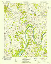 Hendersonville Tennessee Historical topographic map, 1:24000 scale, 7.5 X 7.5 Minute, Year 1952