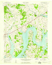 Hendersonville Tennessee Historical topographic map, 1:24000 scale, 7.5 X 7.5 Minute, Year 1957
