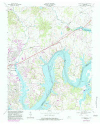 Hendersonville Tennessee Historical topographic map, 1:24000 scale, 7.5 X 7.5 Minute, Year 1968