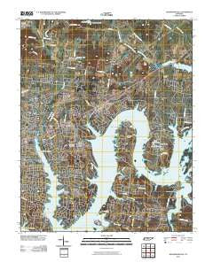 Hendersonville Tennessee Historical topographic map, 1:24000 scale, 7.5 X 7.5 Minute, Year 2010