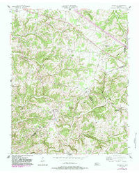 Henrietta Tennessee Historical topographic map, 1:24000 scale, 7.5 X 7.5 Minute, Year 1957