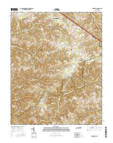 Henrietta Tennessee Current topographic map, 1:24000 scale, 7.5 X 7.5 Minute, Year 2016