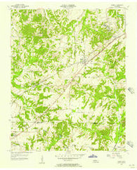 Henry Tennessee Historical topographic map, 1:24000 scale, 7.5 X 7.5 Minute, Year 1955