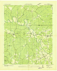 Henryville Tennessee Historical topographic map, 1:24000 scale, 7.5 X 7.5 Minute, Year 1936