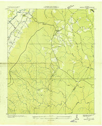 Henson Gap Tennessee Historical topographic map, 1:24000 scale, 7.5 X 7.5 Minute, Year 1936