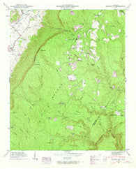 Henson Gap Tennessee Historical topographic map, 1:24000 scale, 7.5 X 7.5 Minute, Year 1946