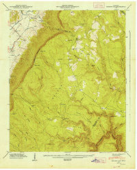 Henson Gap Tennessee Historical topographic map, 1:24000 scale, 7.5 X 7.5 Minute, Year 1947