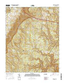 Henson Gap Tennessee Current topographic map, 1:24000 scale, 7.5 X 7.5 Minute, Year 2016