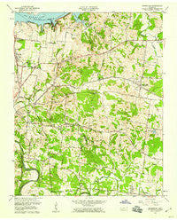 Hermitage Tennessee Historical topographic map, 1:24000 scale, 7.5 X 7.5 Minute, Year 1957